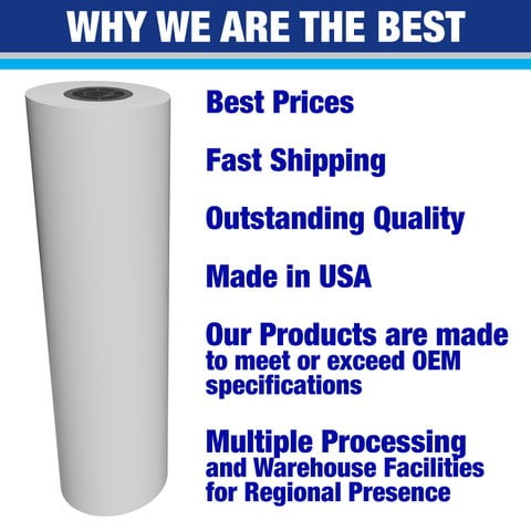 Alliance Wide Format Paper 15" x 500' Bond Engineering 20lb | 92 Bright | 4 Rolls | 3" Core