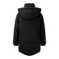thumbnail image 3 of Niaviben Long Puffer Coat Women Puffer Jacket Womens with Hood Padded Coats Winter Jackets Women Winter Jacket Womens Jackets Casual Womens Winter Jacket Black L, 3 of 5