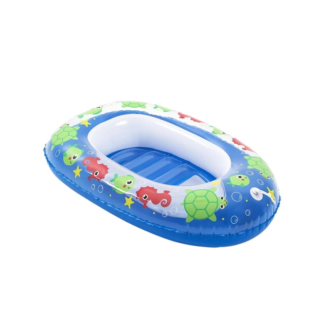 Vogacara Anillo de natación inflable para bebés, juguetes de agua para niños, colchón de aire para niños, accesorios de decoración para Deportes acuáticos Azul