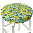 thumbnail image 6 of Goofa Lemon Printed Stool Covers Round, Waterproof Round Bar Stool Covers Anti-Slip Round Bar Stool Seat Cover with Elastic Bands Durable -12 inch, 6 of 7