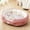 Pink, variant on HOARBOEG All-Season Heated Cat Bed, Winter Warm Plush Pet Bed with STeensproof Base, Soft Scalloped Edge Oval Pet Pad, Cozy Fleece Nest for Cats and Small/Medium Dogs (Pink,18.89*15.74in)