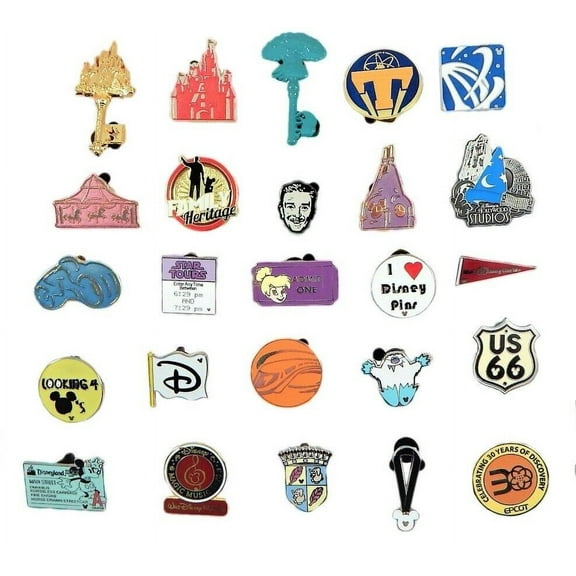 Park 5 Pin Set Walt Disney World Trading ~ Randomly Assorted