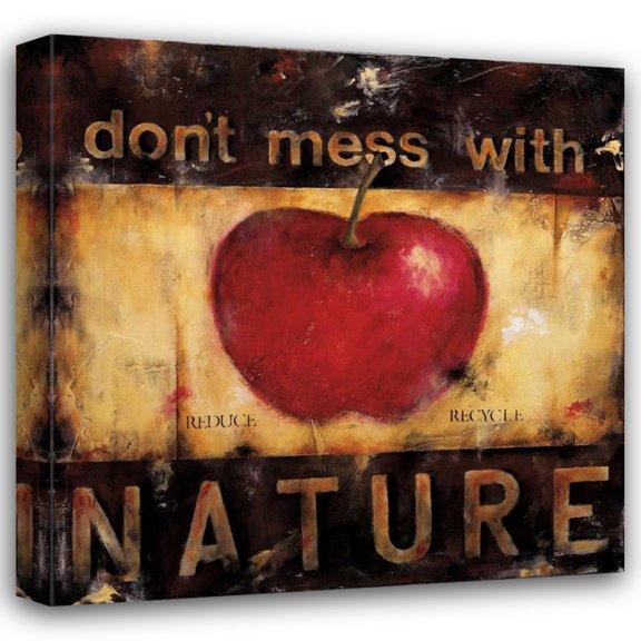 Wani Pasion 20x20 Gallery Wrapped Canvas Wall Art Titled - Dont Mess With Nature