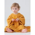 thumbnail image 3 of xiaxaixu Toddler Boy Girl Cloak Bathrobe Solid Color Bat Sleeve Hooded Towel Loose Breathable Robe, 3 of 6