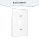 thumbnail image 4 of Cargadores Interruptores de luces Panel de interruptores de marco romano de cuero simple Panel de pared Interruptor de luz simple doble/tirador, 4 of 8