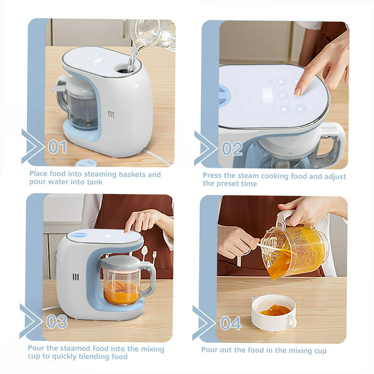 Multifunction Baby Food Blender Mixer 250ML Baby Food Supplement Maker  Automatic Steam Cooking Stirring Supplement Machine
