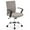 Light Grey, Silver Chrome Base, variant on Linen Office Chair with Arms, Upholstered Mid-Back Desk Chair with Adjustable Height and Back Angle, 360° Swivel with Wheels for Home Office or Study (Dark Grey)