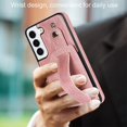 thumbnail image 2 of Design for Samsung Galaxy S22 5G Phone Case with Screen Protector Adjustable Wrist Strap Kickstand Credit Card Slot Slim Shockproof Hybrid Rugged Protective Cover for Women 6.1 inch Rose Gold, 2 of 14
