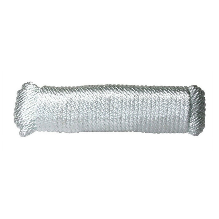 Wellington 7/16 in. D X 100 ft. L White Solid Braided Poly Rope Wellington 7/16 in. D X 100 ft. L White Solid Braided Poly Rope