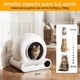 thumbnail image 3 of Arenero Autolimpiante Gato Poli Pets WiFi Control App Depósito 9L Limpieza Automática Inteligente Blanco, 3 of 9