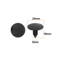 thumbnail image 2 of Unique Bargains 20 Pcs Black Plastic Rivet Buckle Lining Trim Panel Mat Clips for Toyota, 2 of 2
