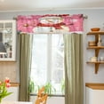 thumbnail image 5 of Valance 54x18In Kitchen Curtain Living Room Curtain Bedroom Curtain Balcony Door Curtain Utility Room Curtain Pink Christmas Lovely Snowman, 5 of 6