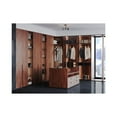 thumbnail image 2 of Atwell Collection Three-Light Brushed Nickel Mid-Century Modern Semi-Flush Mount, 2 of 9