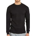thumbnail image 3 of Men's Classic Waffle-Knit Heavy Thermal Top S, Black, 3 of 4