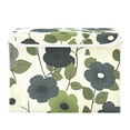 thumbnail image 7 of Yayeee Collapsible Cube Storage Bin with Lid Fabric Closet Decorative Basket with Handles, Navy Flower, 7 of 7