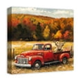 thumbnail image 2 of Creative Products Fall Red Truck Highland 16 x 16 Canvas Wall Art, 2 of 5
