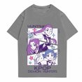 thumbnail image 1 of Men's Anime Huntr/X Printed T-shirt Short Sleeve Cartoon Graphic Tee for POP SINGER and Movie Fans XL, 1 of 4