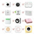 thumbnail image 3 of 58mm Mini Photo Printer Paper Rolls Thermal Paper 57x30MM White Color Gift DIY Sticker Label Receipt Bill for Peripage A6 A8 P1 2 Year Paper 6Rolls, 3 of 6