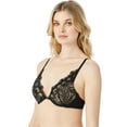 thumbnail image 3 of Adored by Adore Me Women’s Layla Plunge Push Up Underwire Lace Bra with Adjustable Straps, 3 of 7