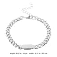 thumbnail image 2 of LOLIPPYY Engraved Titanium Steel Bracelet with Colorful Chain for Men and Women, 2 of 8