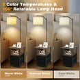 thumbnail image 5 of Floor lamp with table and 2 drawers, side table with reading light in 3 colour temperatures, 5 of 5