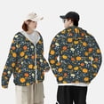 thumbnail image 5 of Picia Pumpkin Women's Men's UPF 50+ Sun Protection Hoodie Shirt Long Sleeve SPF Fishing Outdoor UV Hiking Lightweight Shirts-X-Large, 5 of 9