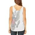 thumbnail image 2 of 4th Of July Born Free Vintage American Eagle Juniors Flowy Side Slit Tank Top Multi SM, 2 of 2