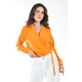 thumbnail image 1 of Blusa escote cruzado Roman Fashion /Juvenil, 56959 (Naranja) naranja M, 1 of 6