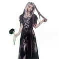 thumbnail image 2 of MUXiin Toddler Halloween Costume 4-6 Years,Gothic Witch Dress For Girls Elegant Dark Night Bride Halloween Kids Party Wear Outfit, 2 of 6