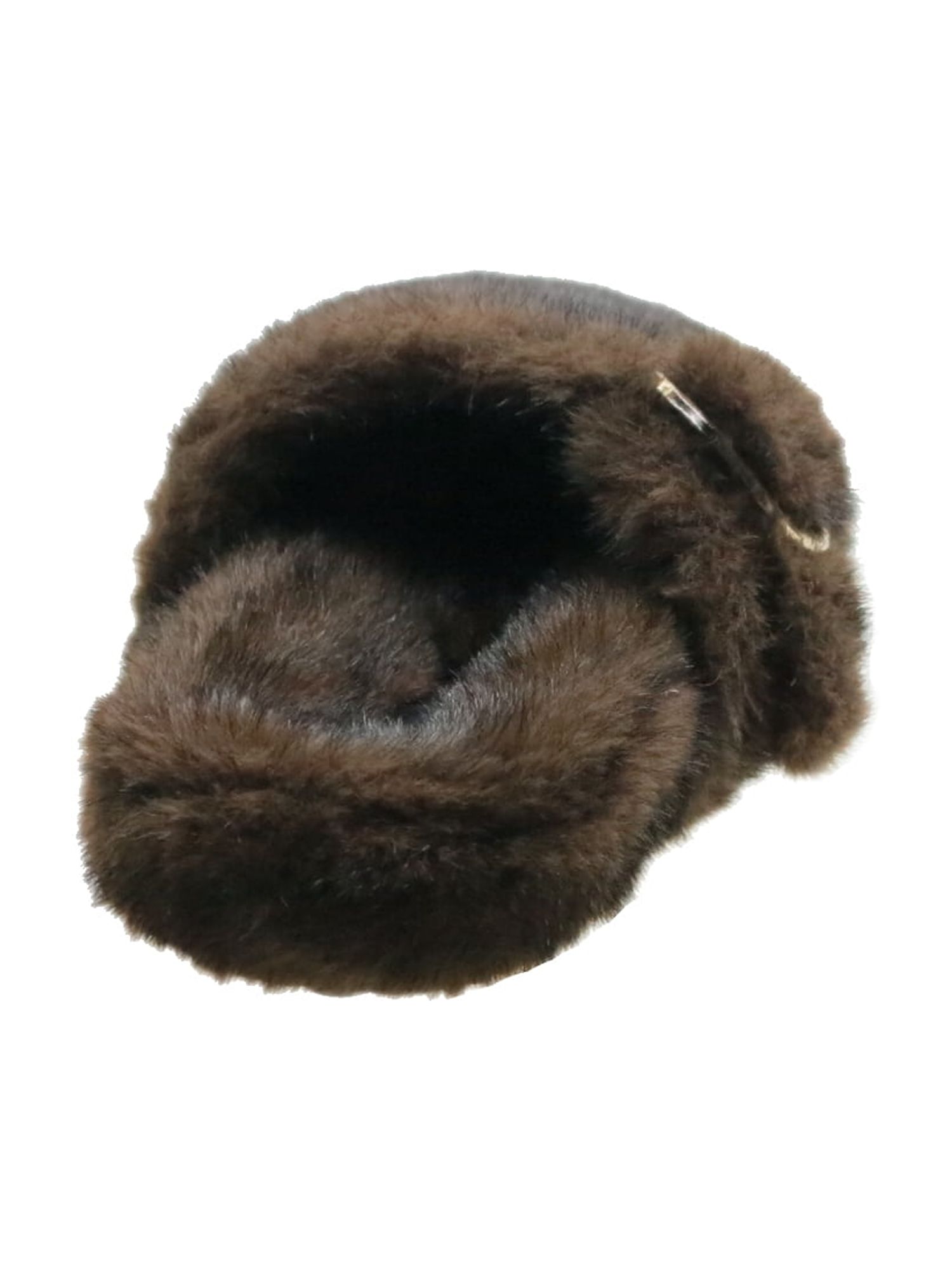 No Boundaries Women's Faux Fur Buckle Clog Slippers