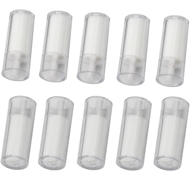 10 Pcs Vérificateur d'Huile pour Voiture, Analyseur d'Huile Réfrigérant, Test d'Huile CA R134A, Vérificateur de Niveau d'Huile pour Réfrigération, 10 * Vérificateur d'Huile pour Voiture, Blanc