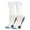 Sky White Heather, variant on Basix – Pink White Heather Athletic Crew Socks – Size Medium – Cotton Blend Cushioned Comfort,
