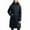 Black, variant on Jinhomg Womens Hooded Quilted Puffer Jacket Winter Warm Mid-Length Padded Coat Heavyweight Comfy Long Sleeve Double Closure Outerwear Sales Today Clearance Black S