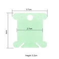 thumbnail image 2 of facefd Embroidery Thread Winding Card Organizer Cross-stitch Line Thread Bobbin Plastic Card, green, 100pcs, 2 of 9