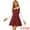 Red, variant on DARING DIVA Plaid Peter Pan Collar Mini A-Line Dress XS Green
