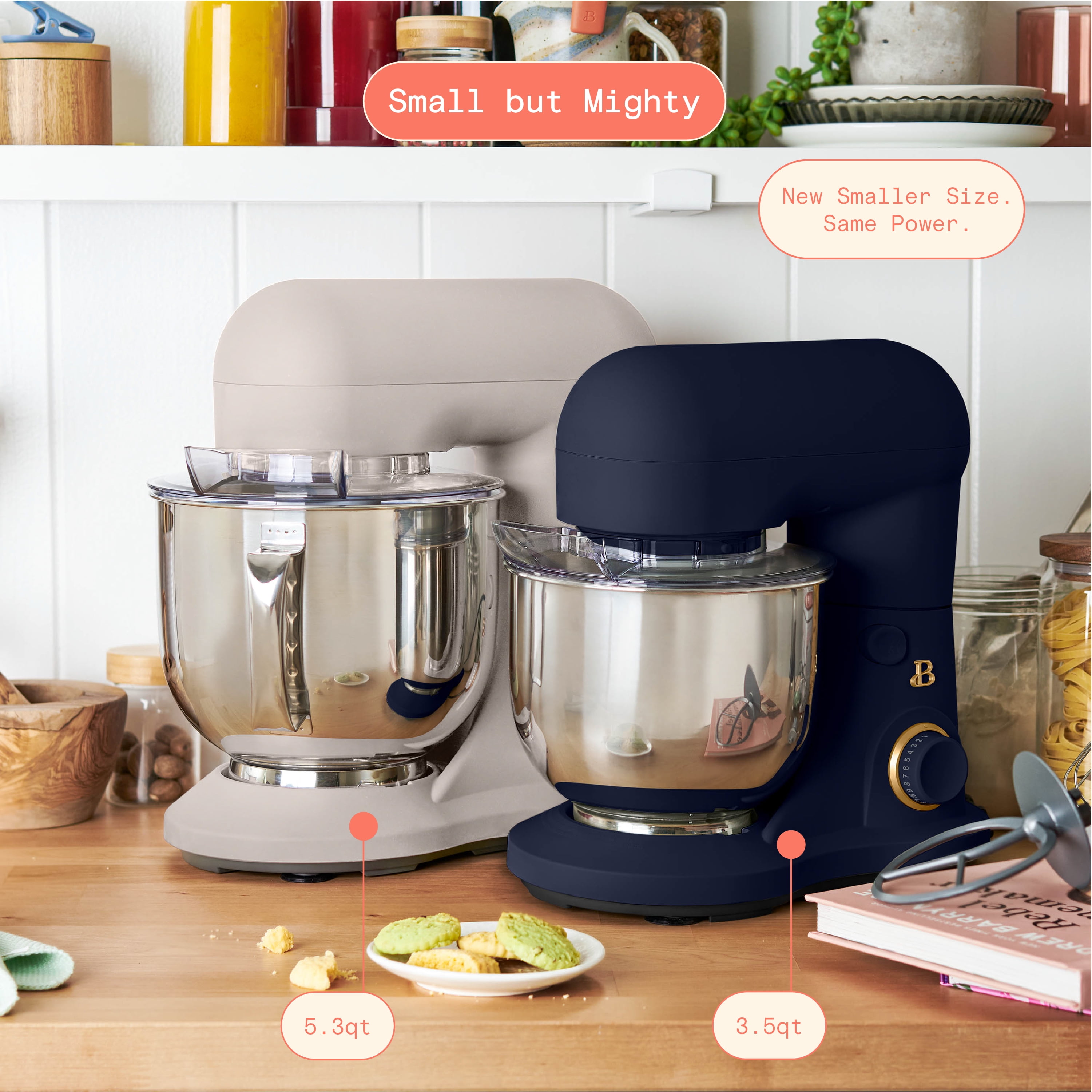 Beautiful 3.5 Qt Stand Mixer, Starry Night with Flat Beater, Dough Hook, Balloon Whisk