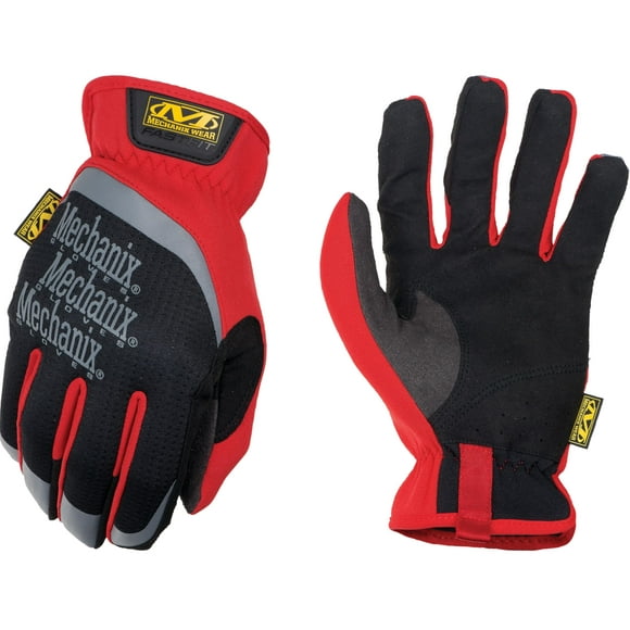 Guantes de protección Mechanix Wear FastFit antideslizantes rojos pequeños