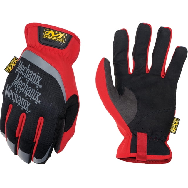 Guantes de protección Mechanix Wear FastFit antideslizantes rojos pequeños
