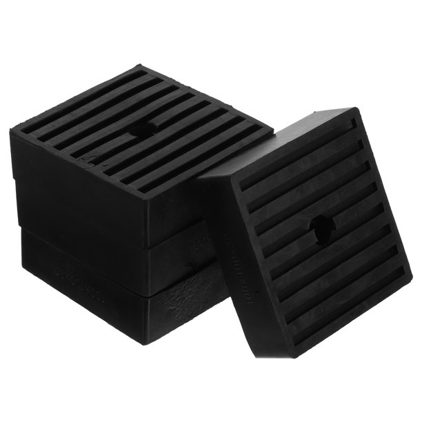 Milisten 4Ud Tapete Antivibración Para Compresores Con Goma De Alta Densidad Y Centro Para Tornillos