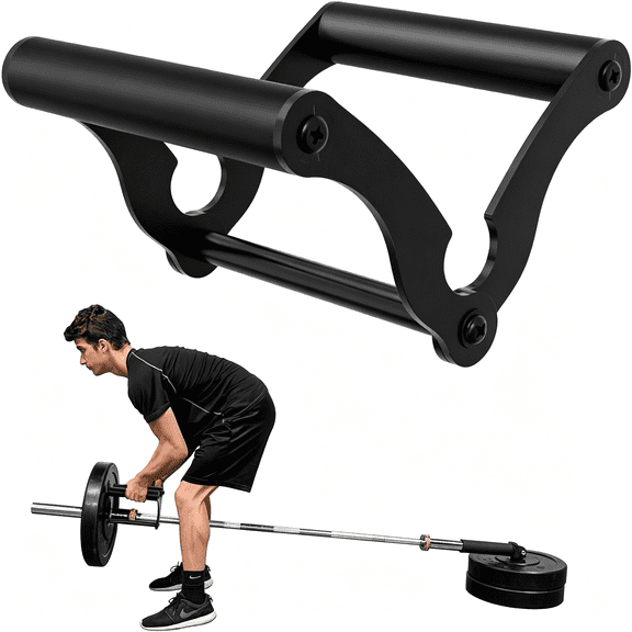 BESTSKY V Bar Landmine Handle Attachment for Barbell Bar, Solid Multi-Grip Landmine Handle Attachment with Non-Slip Rubber Handle, Fits Bars Strength Training Bars
