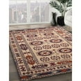 thumbnail image 3 of Ahgly Company Machine Washable Indoor Square Traditional Chestnut Brown Area Rugs, 4' Square, 3 of 7
