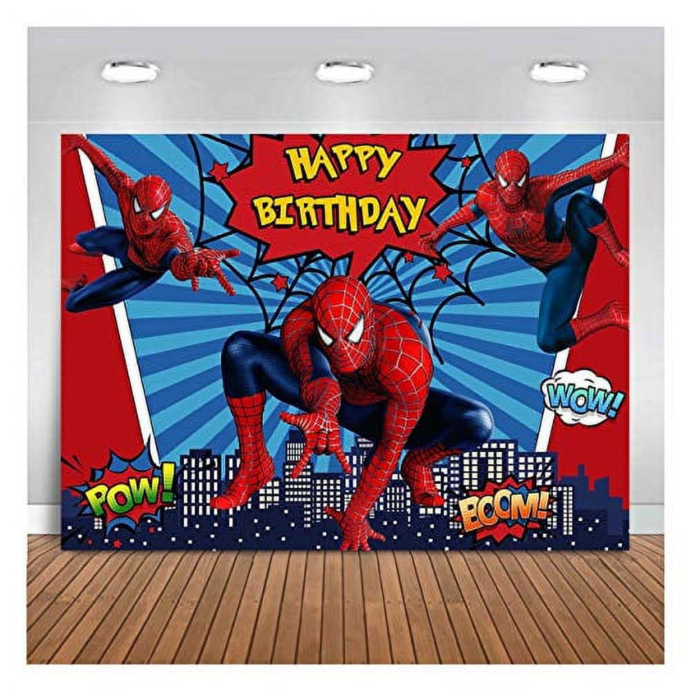 Spiderman Happy Birthday Banner