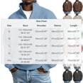 thumbnail image 3 of Sweatshirt for Men Fall/Winter Quarter Zip Collar Casual Shirt Athletic Shirts Textured Knit Cool Tops, 3 of 7
