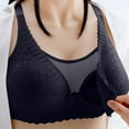 thumbnail image 6 of Nfurl Womens Full Coverage Push up Bra Support no Underwire Lace Bralettes Comfort Anti Sagging Lift Bras Adjustable Strap Wireless Bralette Black,S, 6 of 6