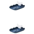 thumbnail image 1 of Transemion Pot Lid Holder with Tray Nonslip Kitchen Multi-purpose Organizer Spatula Pan Stand Cabinet Storage Rack Household Blue 2Set, 1 of 6