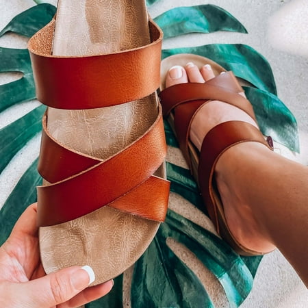 

Womens Sandals In Store Now AXXD Women s Shoes High Heels Shoes Linen Straw Sandals Wedges Canvas Dress Slippers for Reduce Brown 6.5