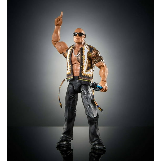 WWE ELITE COLLECTION ザ・ロック Amazon.com: Mattel WWE The Rock Elite Collection Action