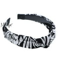 thumbnail image 2 of Motique Accessories Turban Knot Headband with Leaves for Women and Girls-Black, 2 of 3