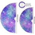 thumbnail image 3 of FMSHPON Mermaid Galaxy Scale Xmas Christmas Tree Skirt Stand Mat for Holiday Party Decoration Indoor Outdoor 36 inches, 3 of 6