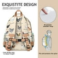thumbnail image 5 of Chicken backpack, cute hen and farm animal designs, lightweight backpack for school or birthday gift, 5 of 6